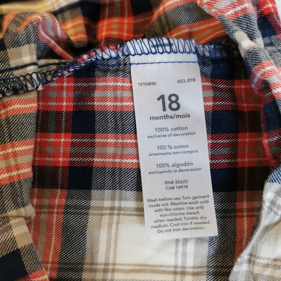 Carter's 18 month plaid dress - Picture 8 of 10